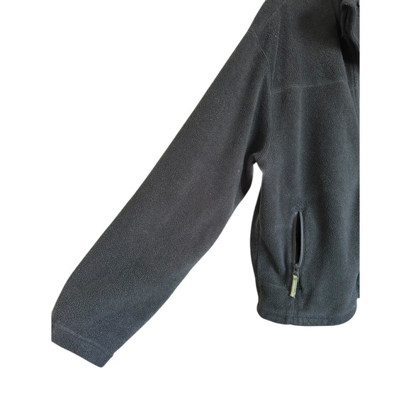 Cabelas Mens Black Full Zip Fleece Jacket L Reg Outdoor Warm Layer Gorpcore Work - Picture 3 of 12